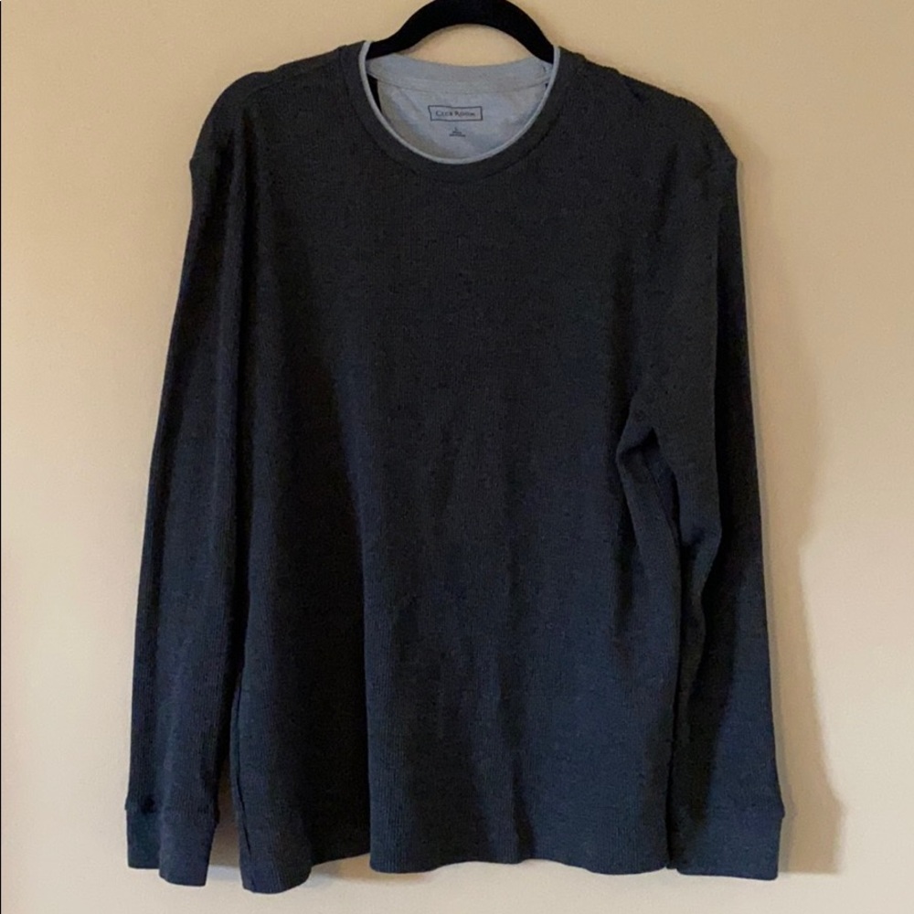 Club Room Men's Charcoal Long sleeve